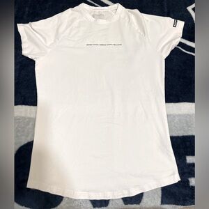 White alphalete shirt